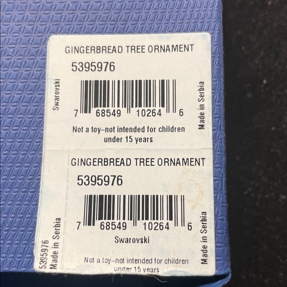 Swarovski Gold and Green Christmas Tree Ornament - Picture 4 of 4